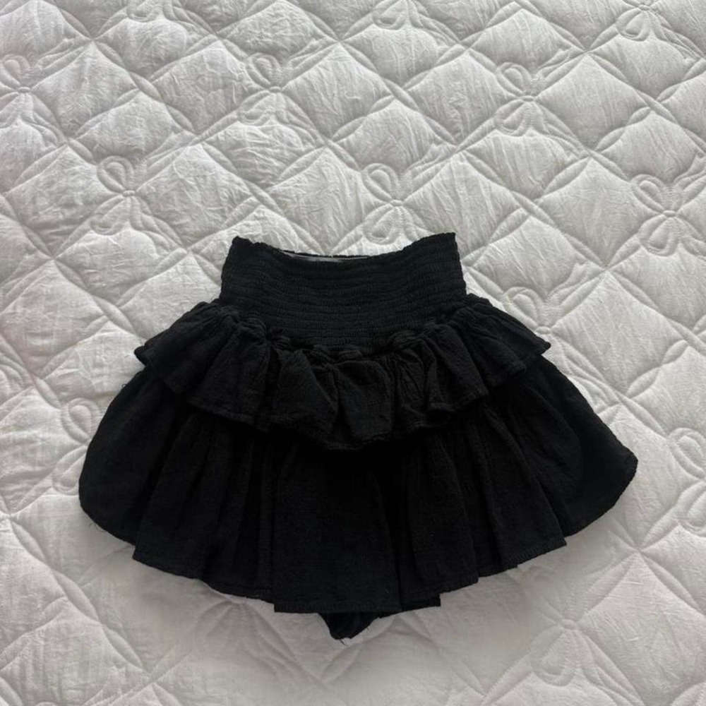 black blanco by nature ruffle skirt - Picture 2 of 5